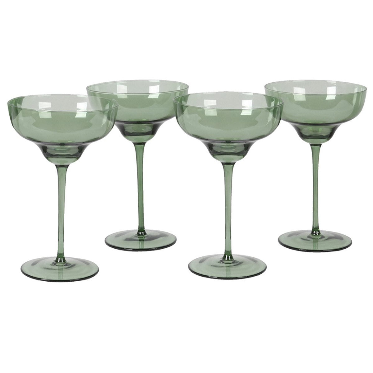 Green Martini Glass