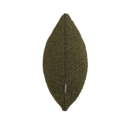 Green Boucle Cushion - Oblong