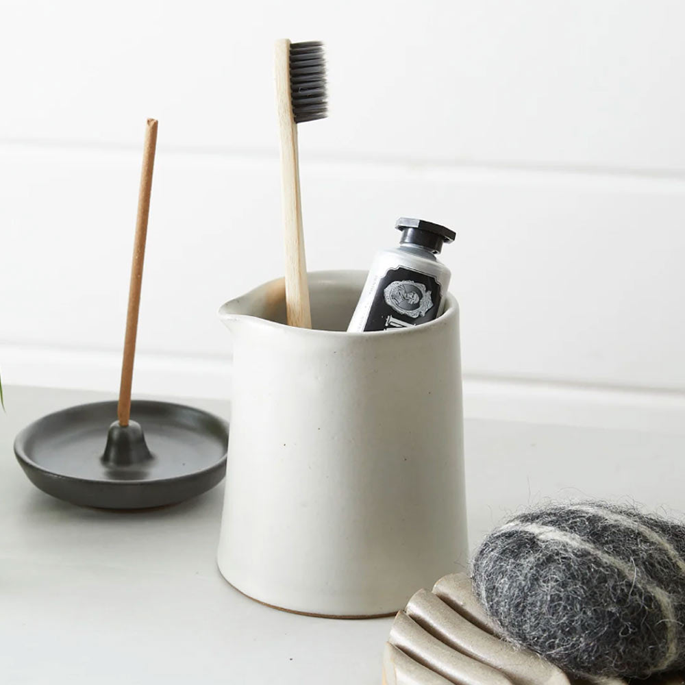 Handmade Stoneware Jug - Cream