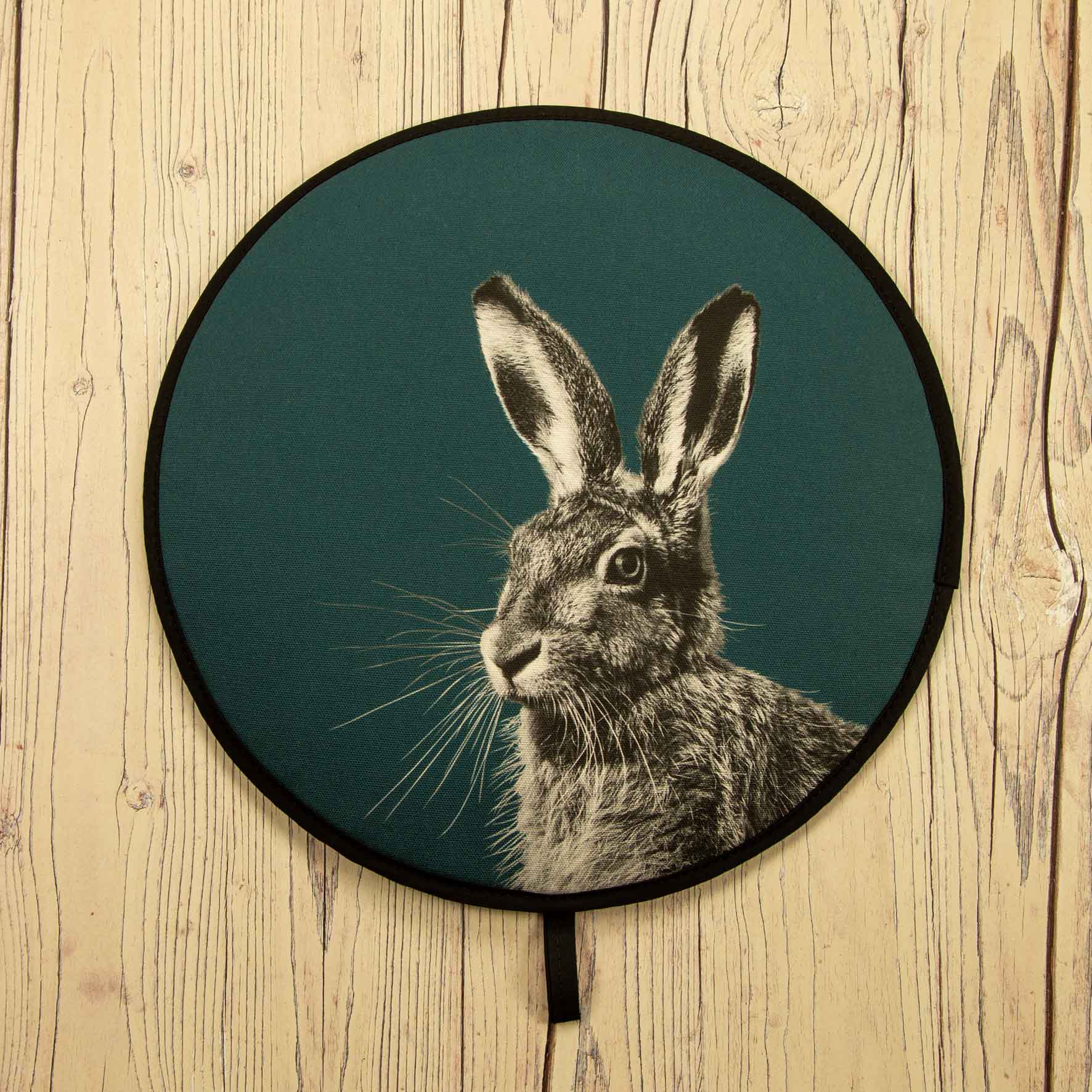 Hare Chefs Pad for Aga Cooker - Teal Green