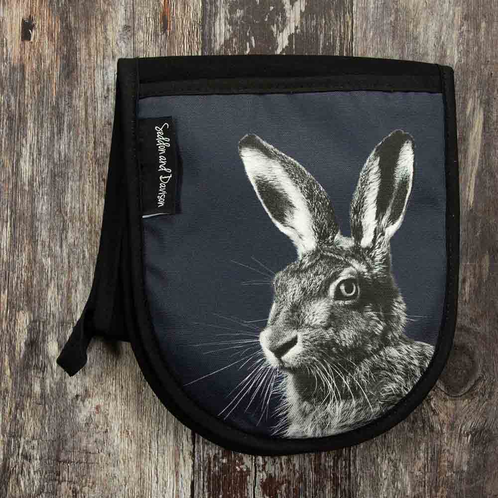 Hare Oven Gloves - Blackberry