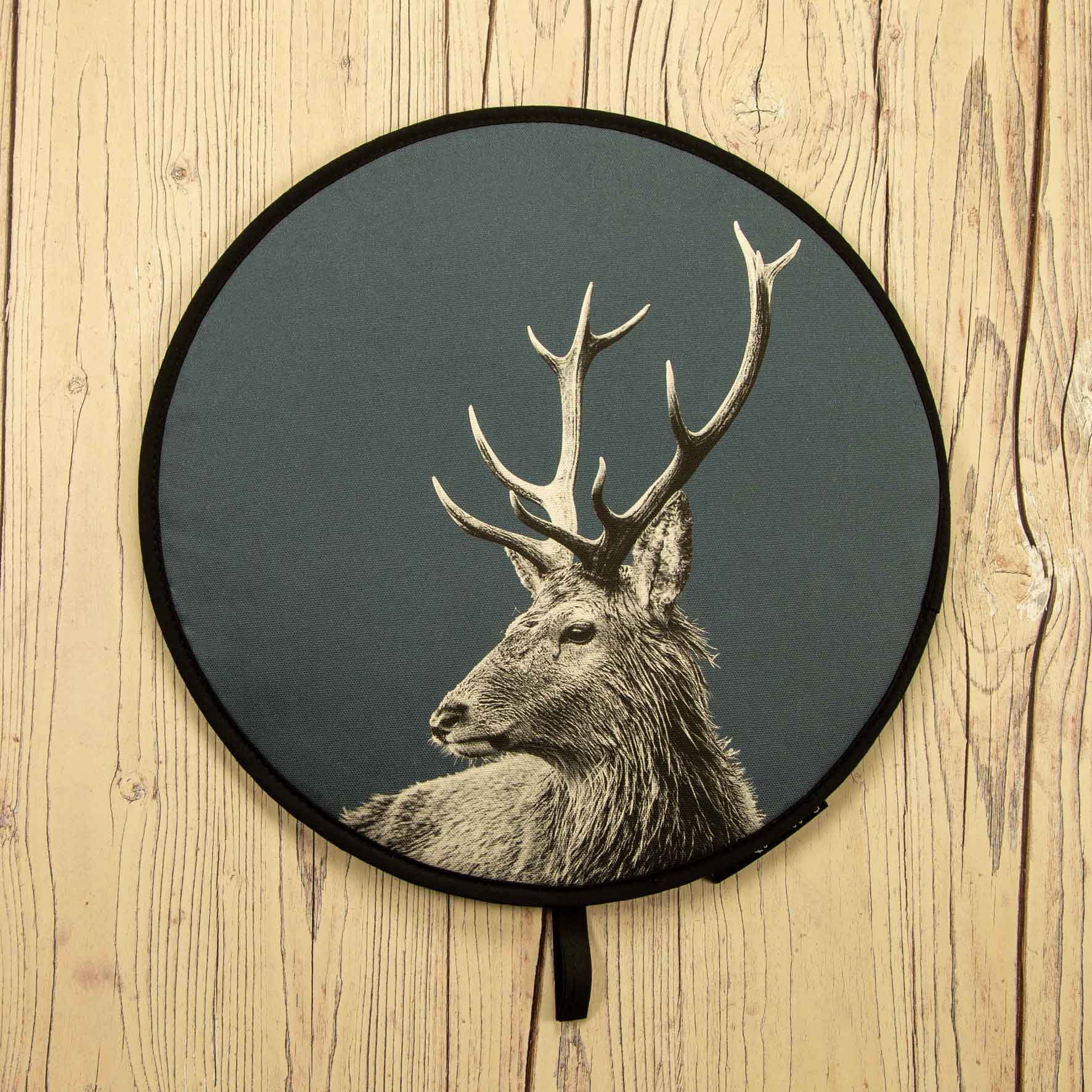 Highland Stag Chefs Pad for Aga Cooker - Steel Blue