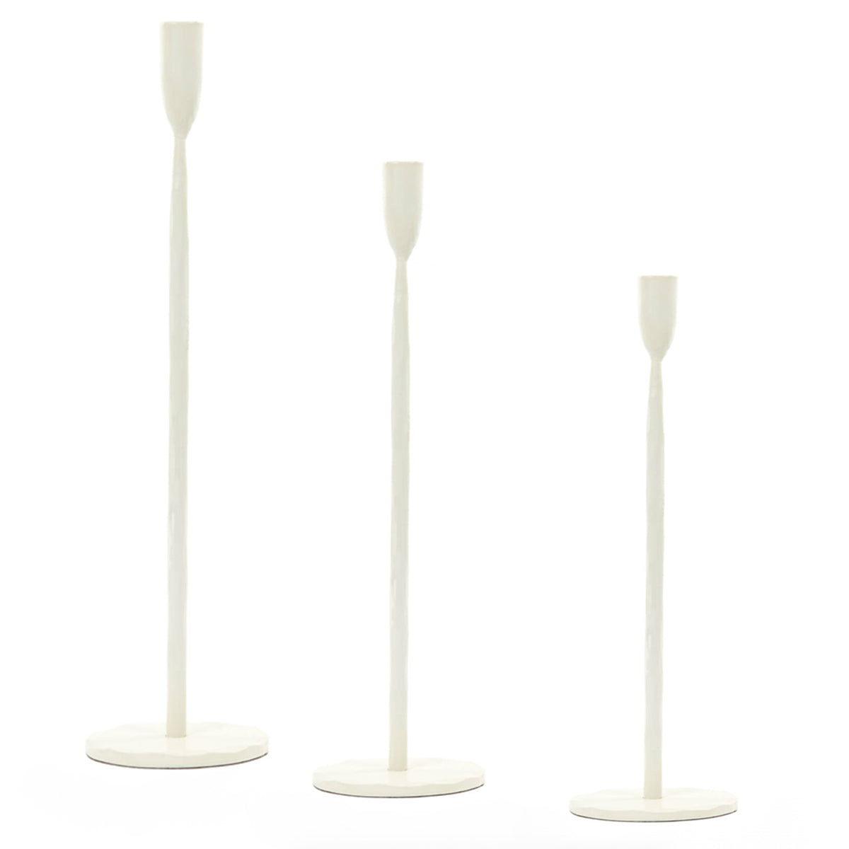 Icarus Candlesticks in Cream - Three sizes