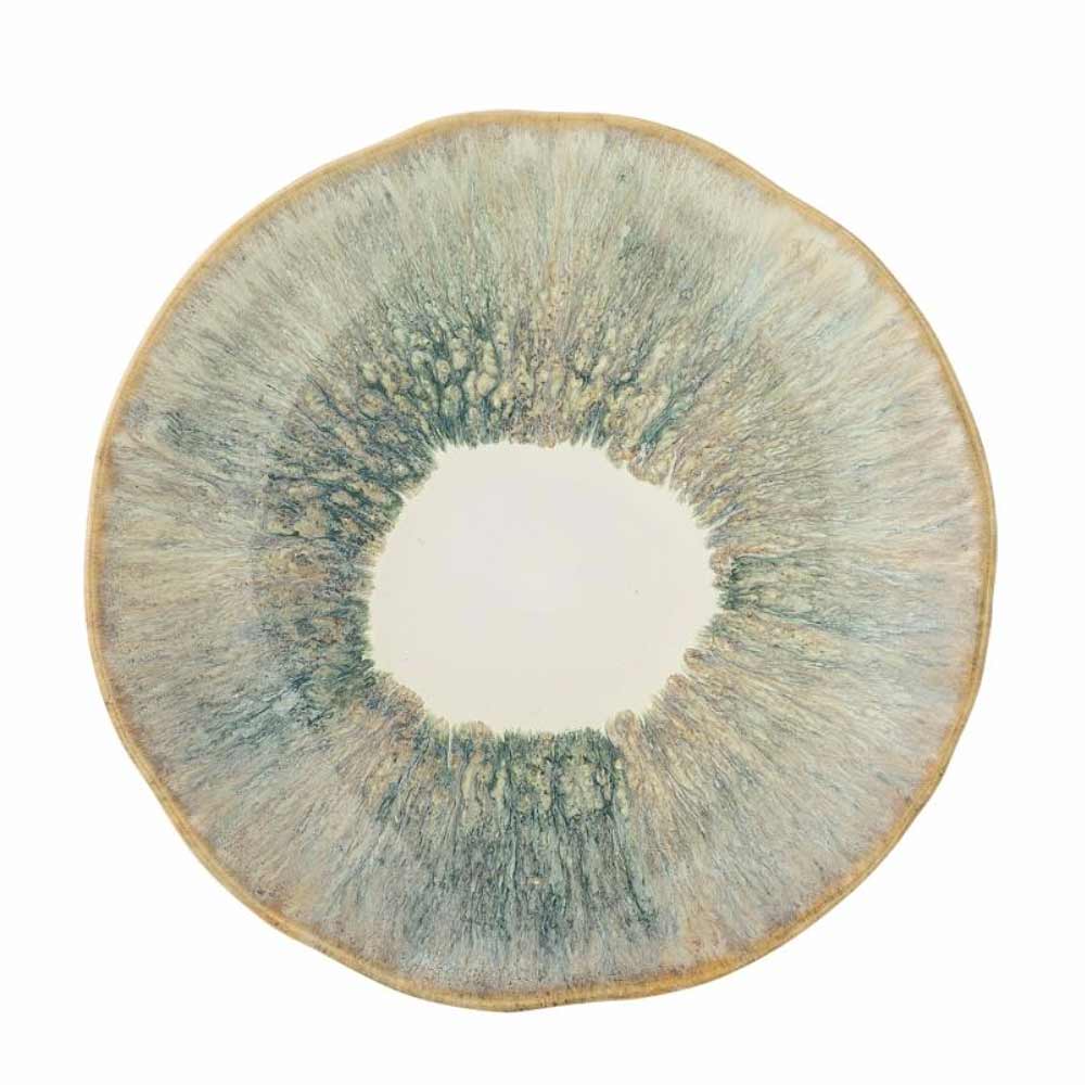 Imogen Plate, Stoneware, Green