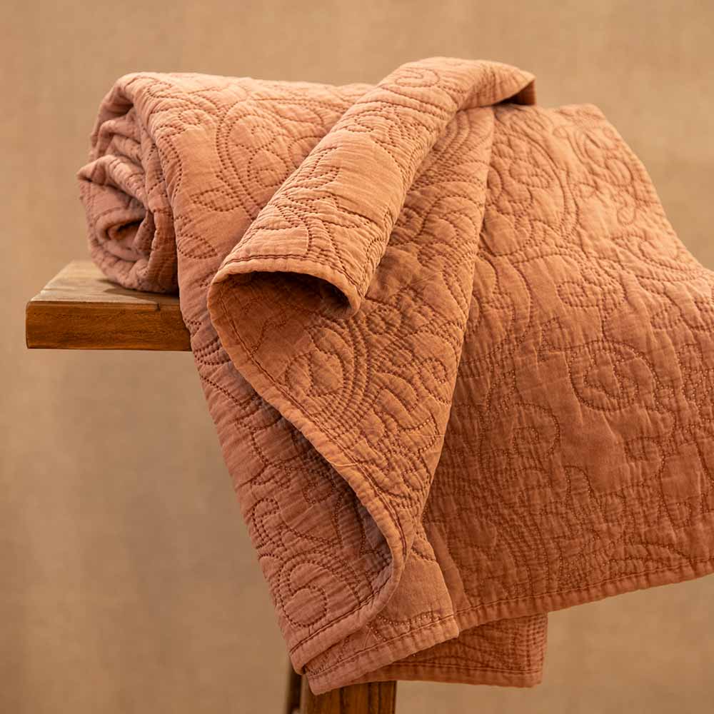 Isabelle Throw, Rose Tan