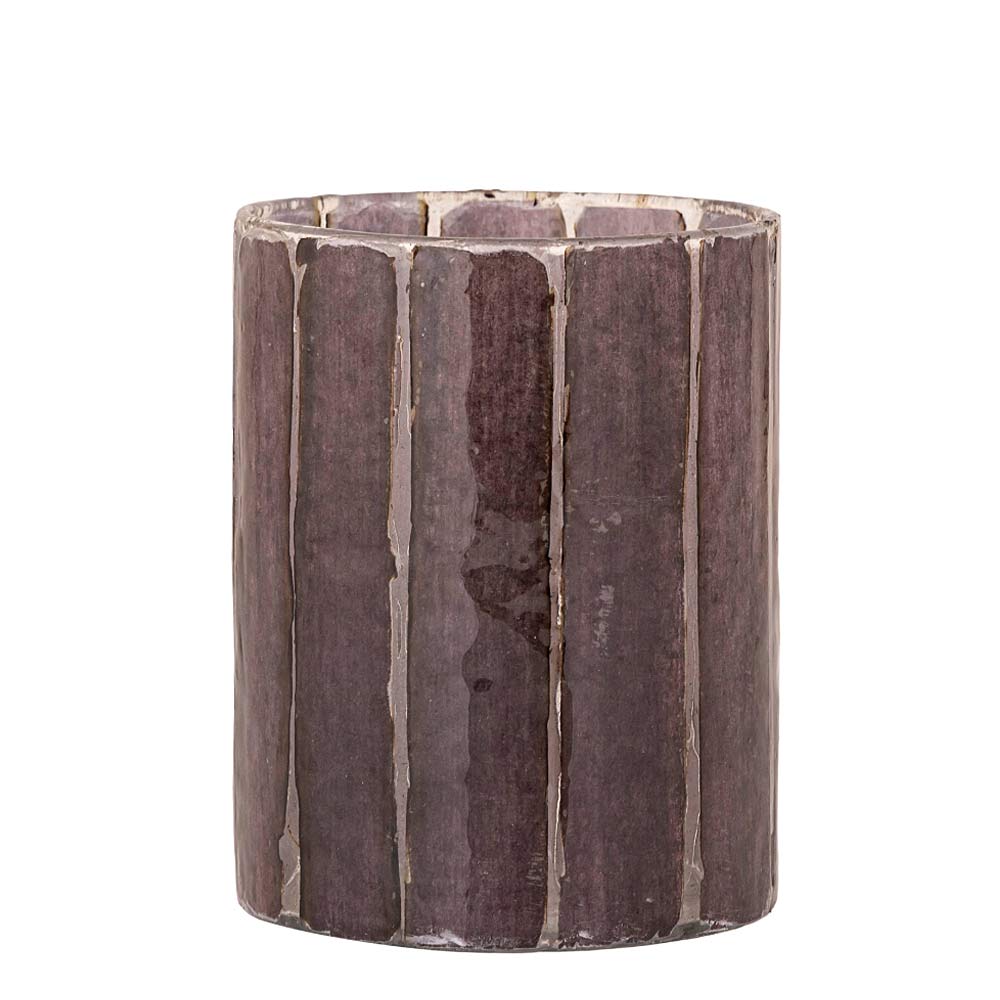 Jayden Burgundy Glass Votive - Three Sizes