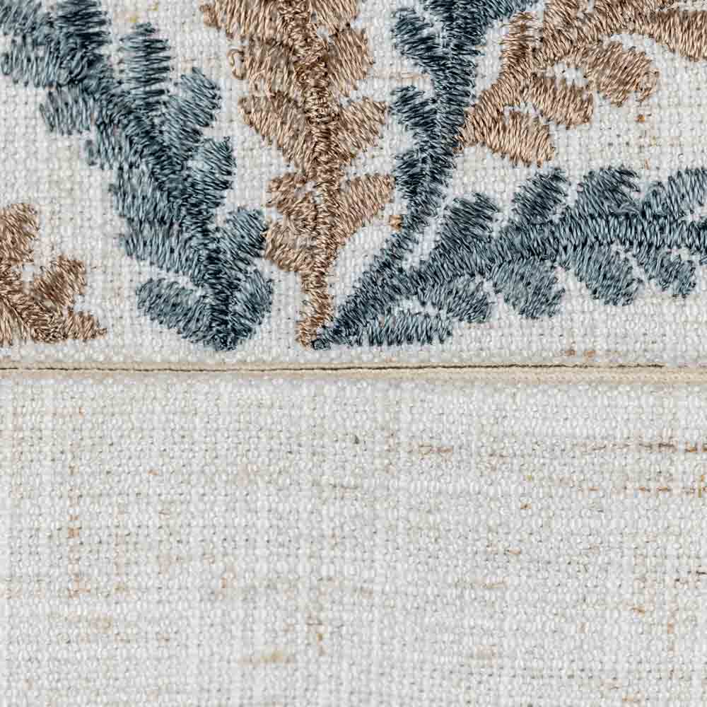 Josette Cushion in Blue/Natural - Small Square