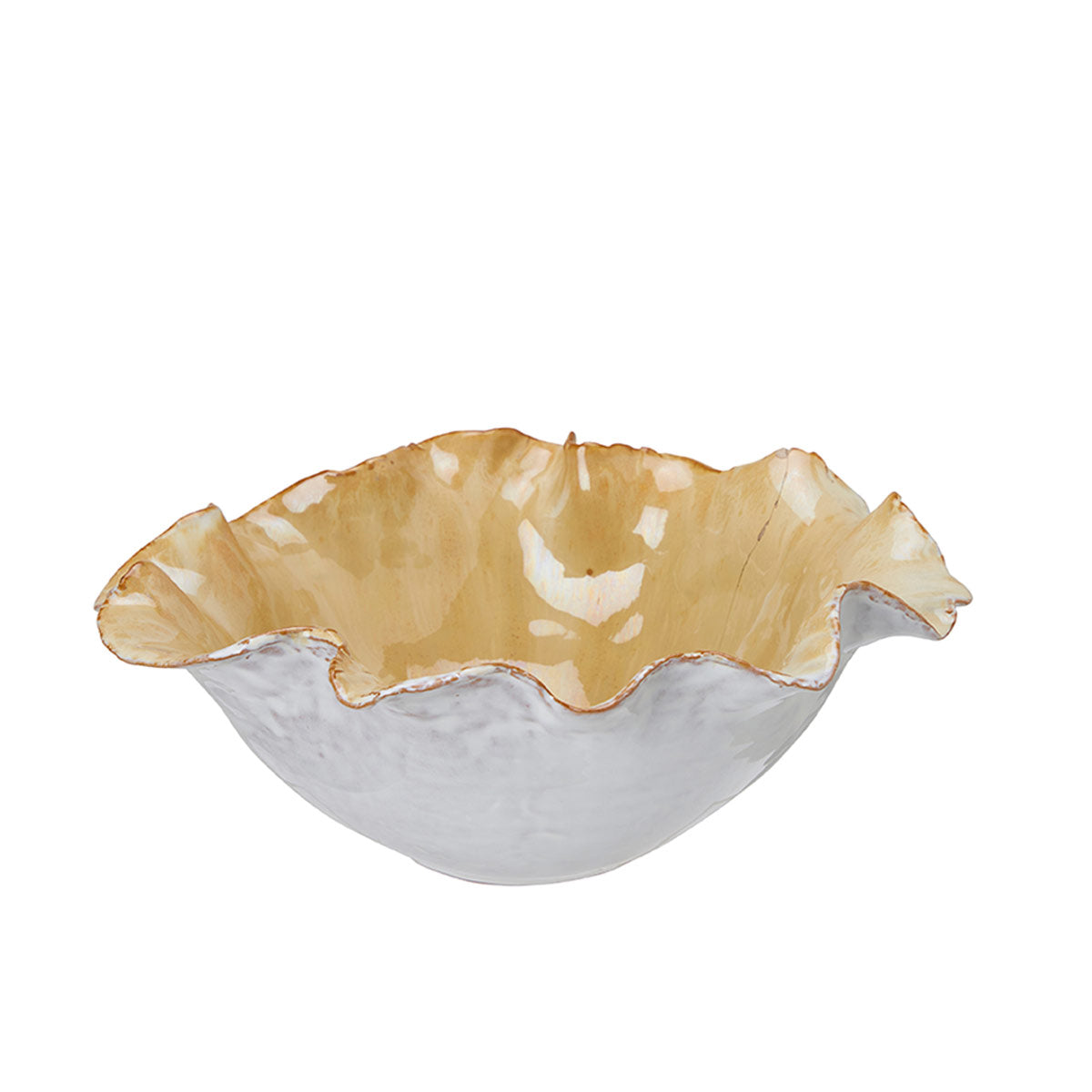 Juliette Petal-Edged Porcelain Bowl-Large