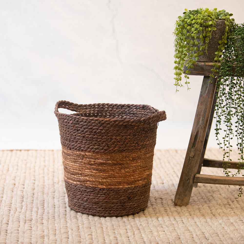 Kilkee Woven Basket – Brown and Terracotta