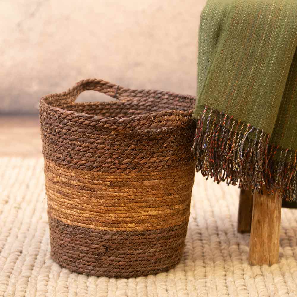Kilkee Woven Basket – Brown and Terracotta