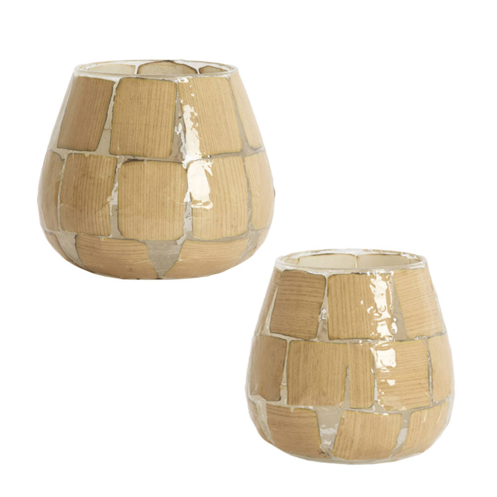 Kuala Glass Votive - Caramel