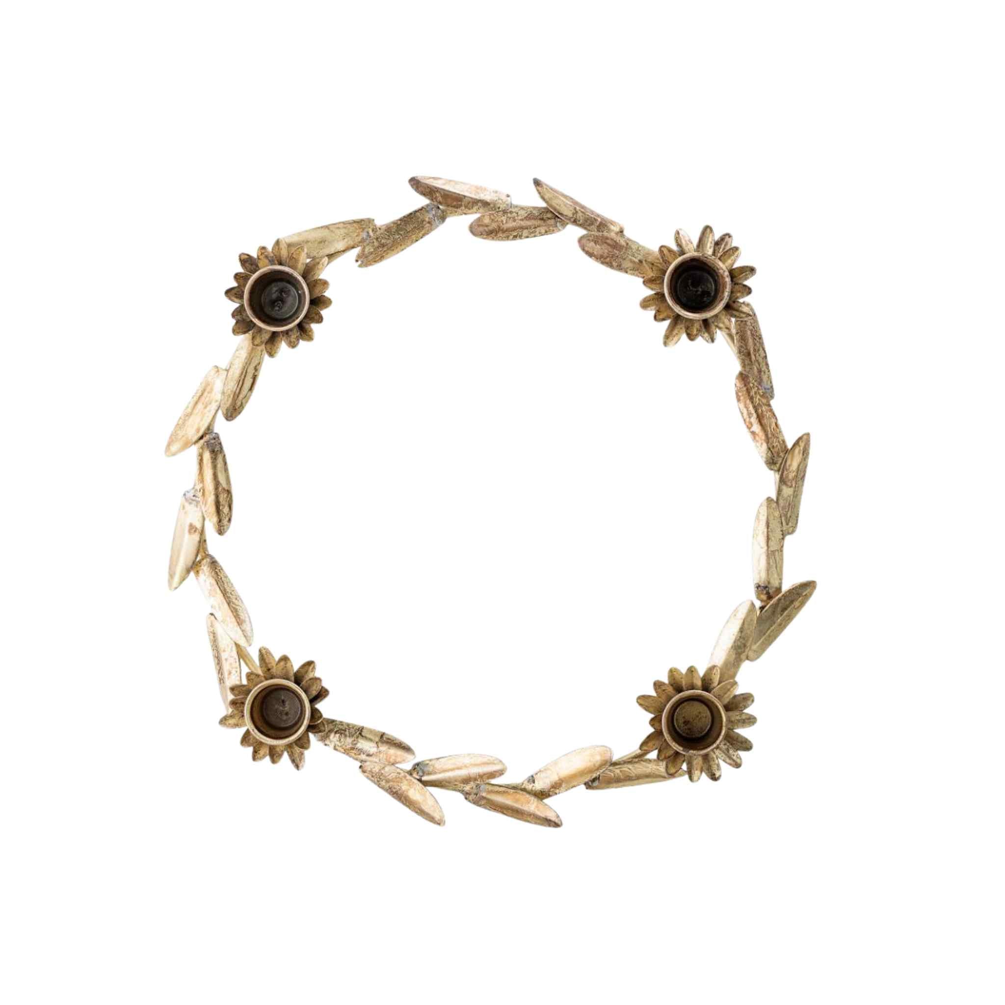 Leonetta Advent Candle Holder - Brass