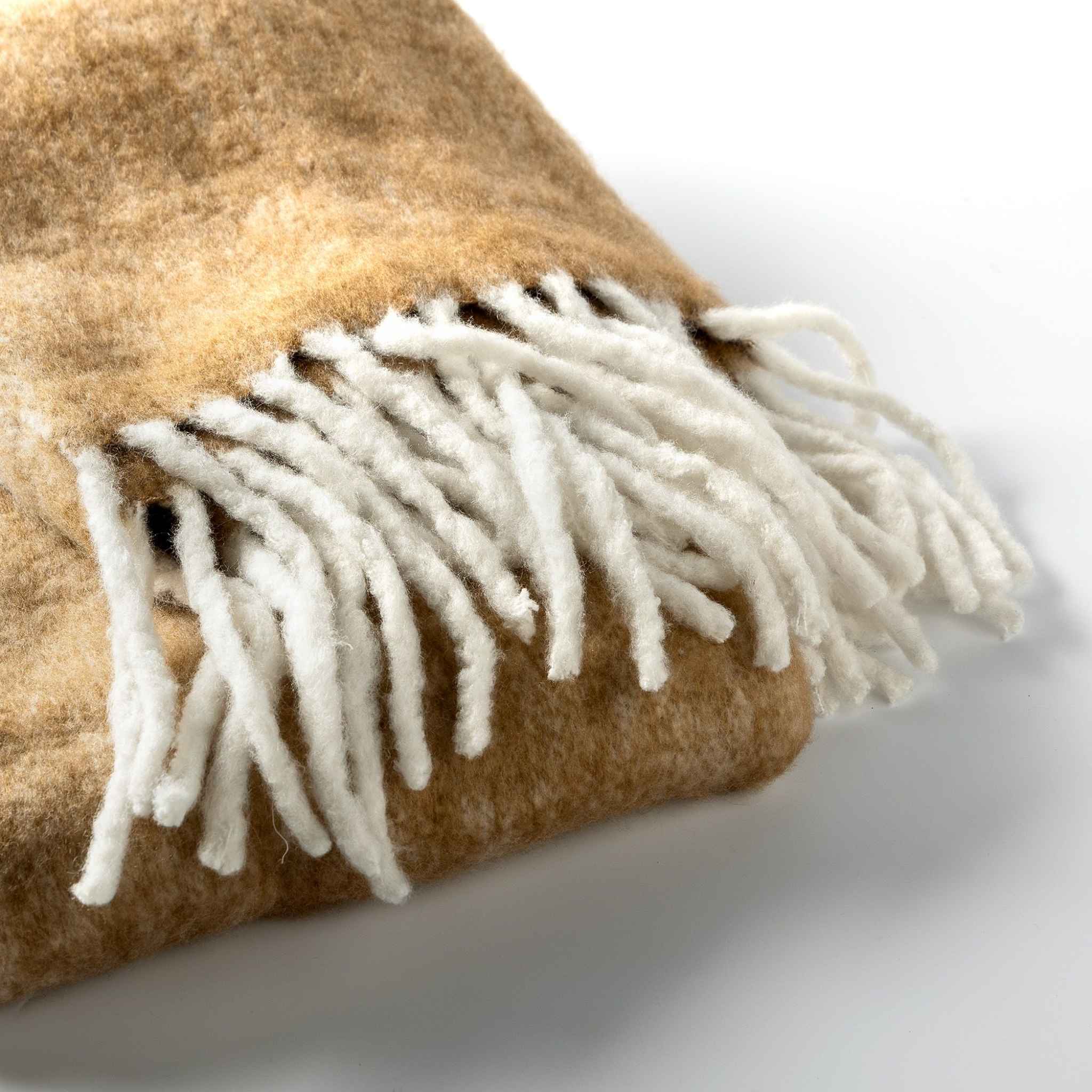 Libbe Ochre Plaid Throw