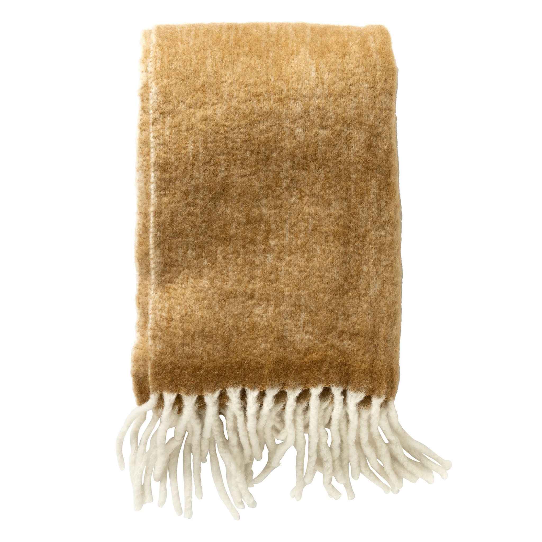 Libbe Ochre Plaid Throw