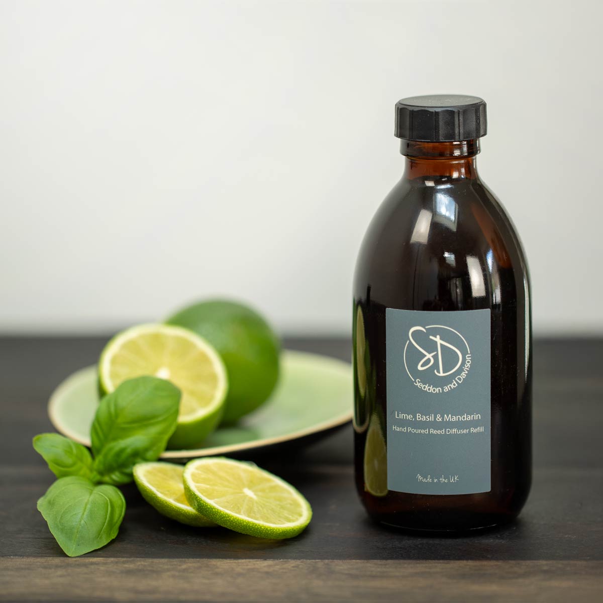 Lime, Basil and Mandarin - Reed Diffuser Refill by Seddon and Davison