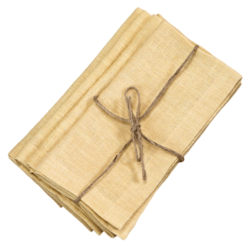 Linen Napkins Honey - Set of 4