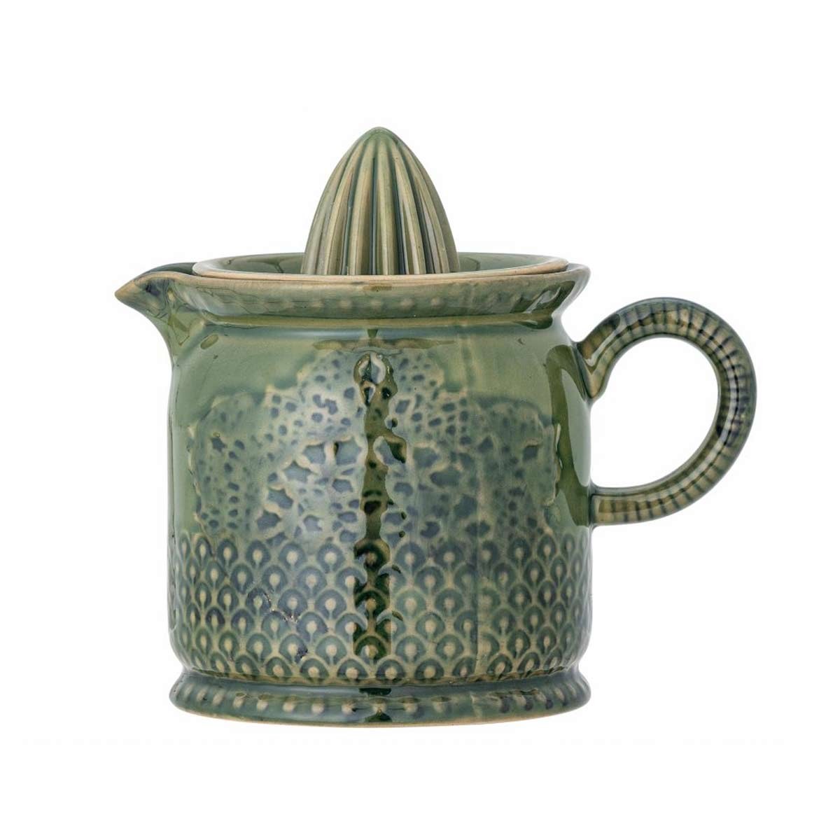 Liselu Lemon Juicer – stoneware with green and blue reactive glaze