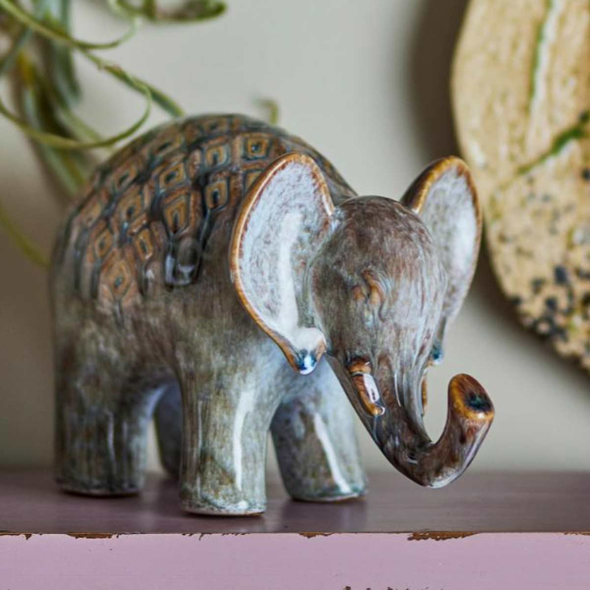 Longuro Ceramic Elephant Decoration