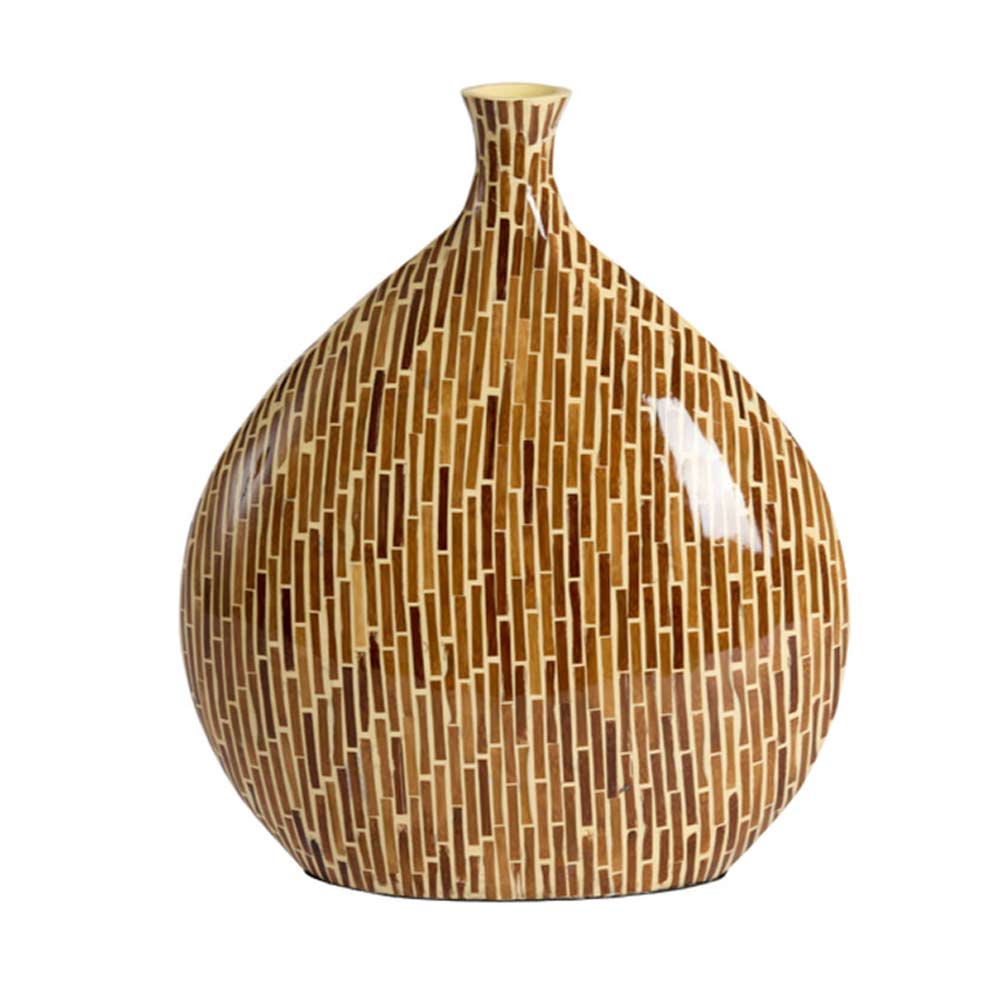 Lorca Dark Brown Bamboo Vase