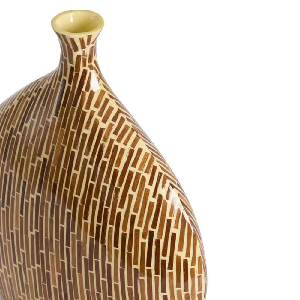 Lorca Dark Brown Bamboo Vase