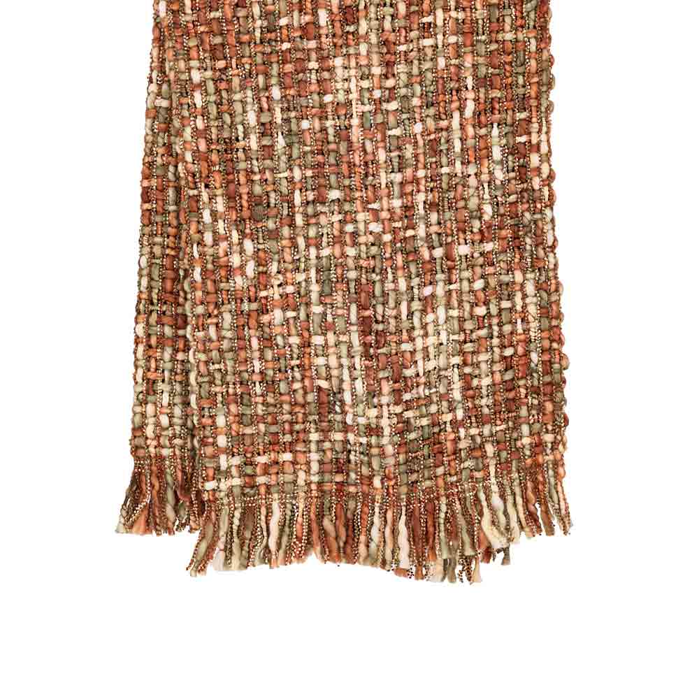 Macy Caramel Textured Throw