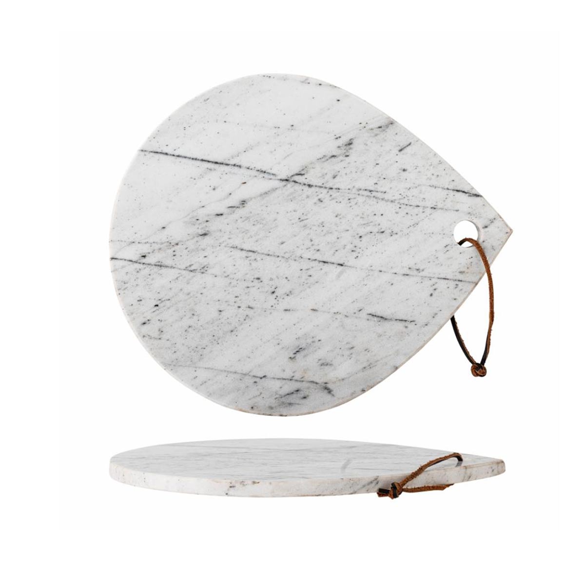 Maiko Cutting Board in White Marble