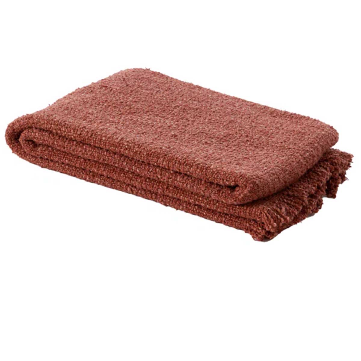 Miraso Cotton Throw - Terracotta