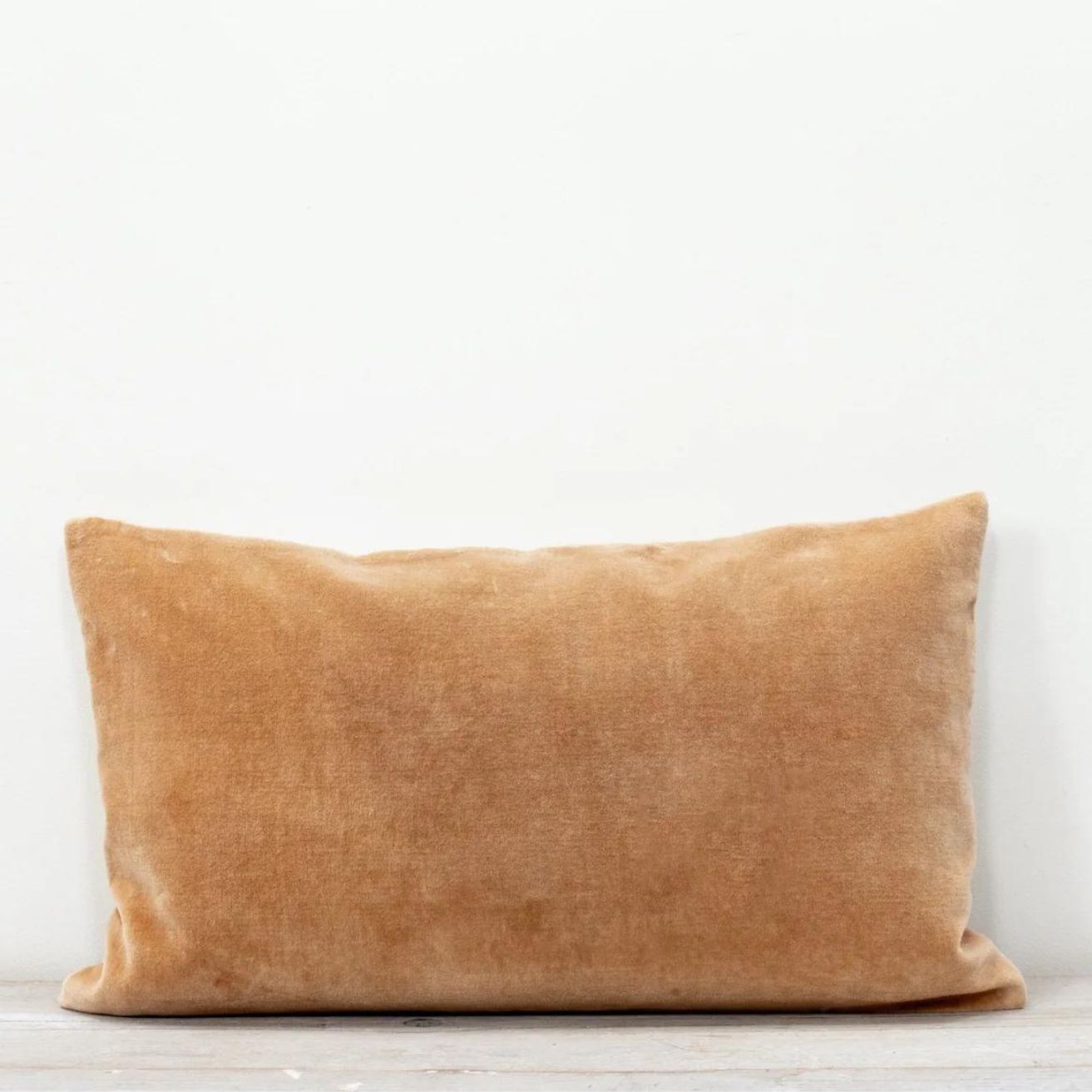 Misi Velvet Cushion in Camel