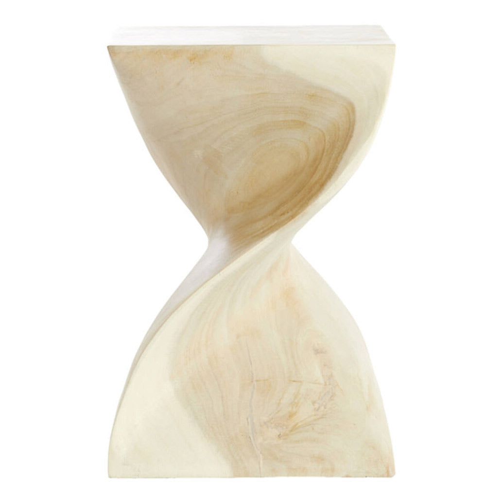 Muhan Light Natural Wood Side Table/Stool