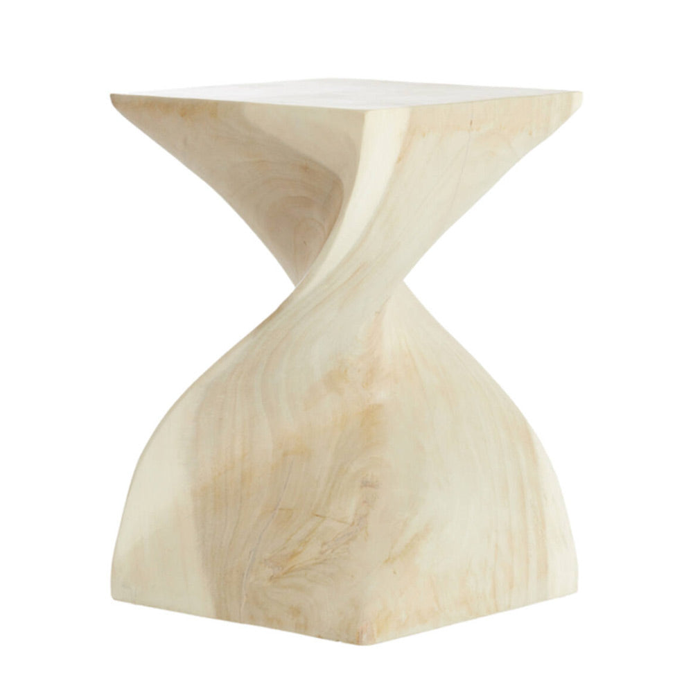 Muhan Light Natural Wood Side Table/Stool