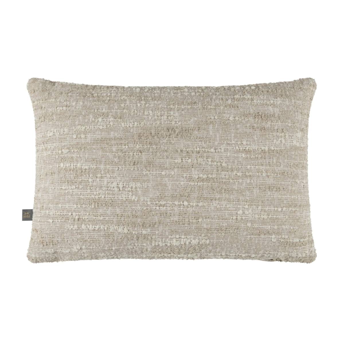 Nyssa Oblong Cushion – natural textured fabric, 40x60cm rectangle shape