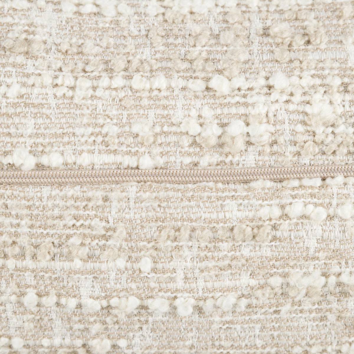 Nyssa Oblong Cushion – close-up of fabric texture and zip detail