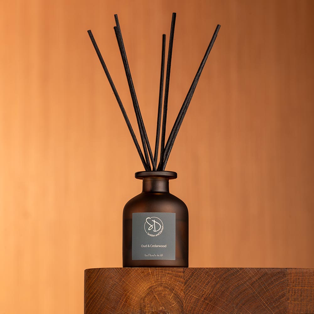 Oud and Cedarwood, Reed Diffuser