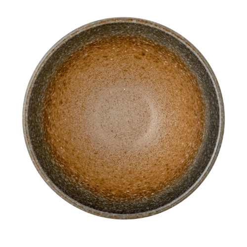 Overhead View of Green Porcelain Bowl