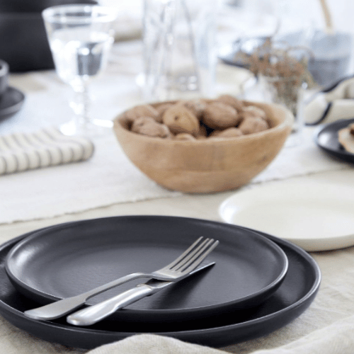 Pacifica Seed Grey Dinner Plate