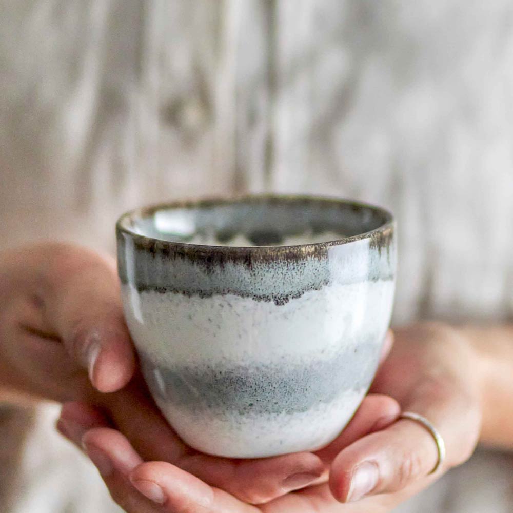 Paula Cup, Grey, Stoneware