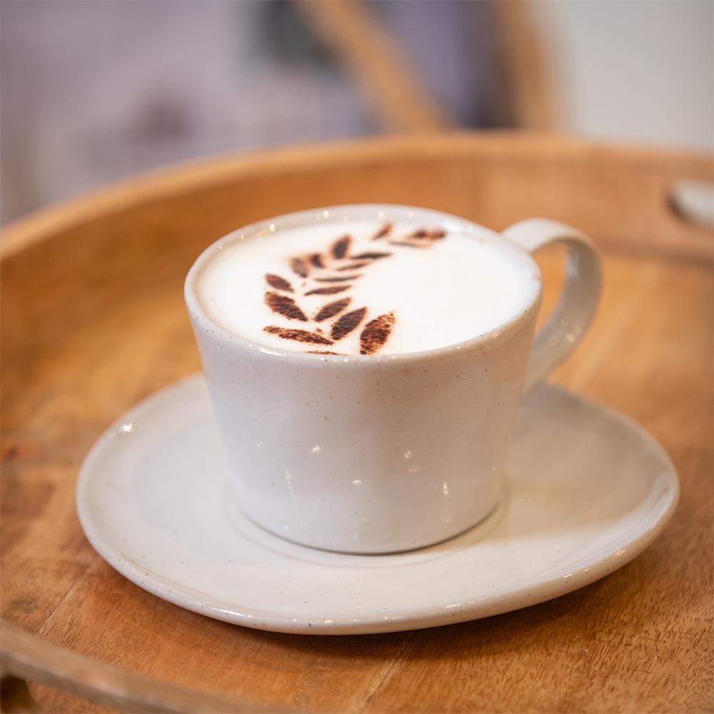 Paxos Cream Ceramic Mug and Saucer