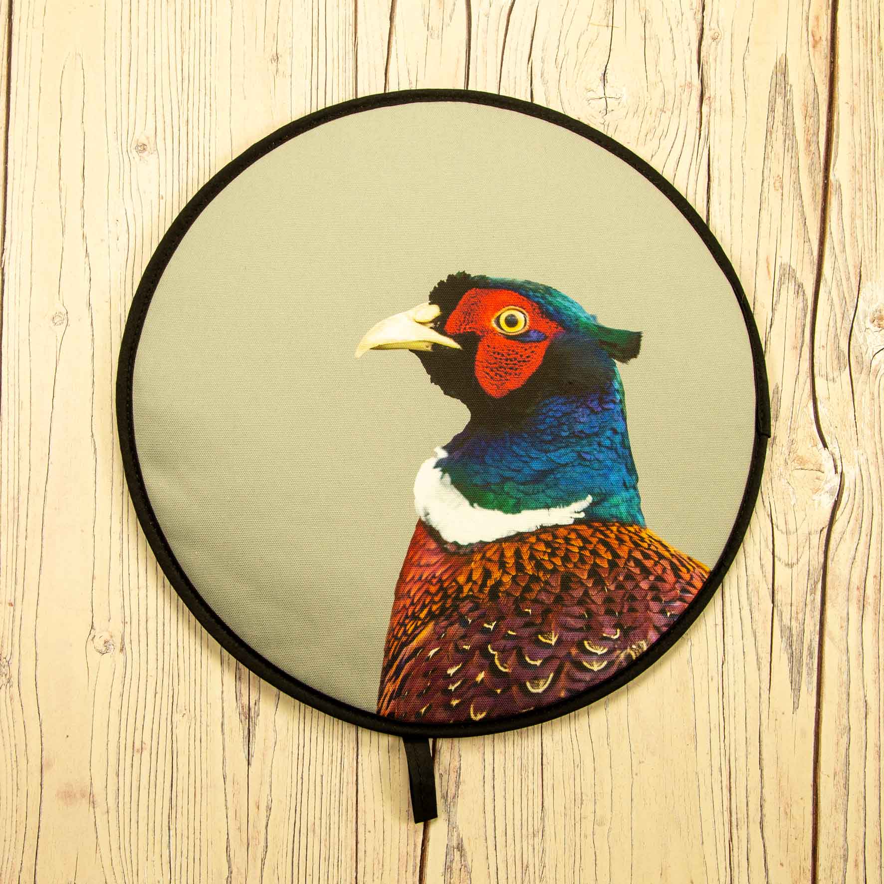 Pheasant Colour Chefs Pad for Aga Cooker - Sage Grey