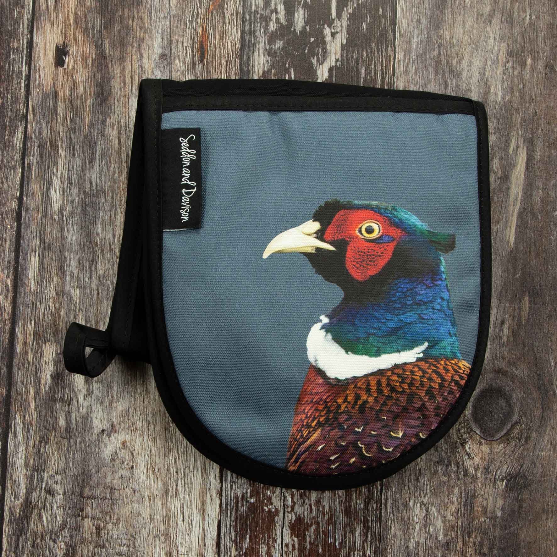 Pheasant Oven Gloves - Colour - Steel Blue