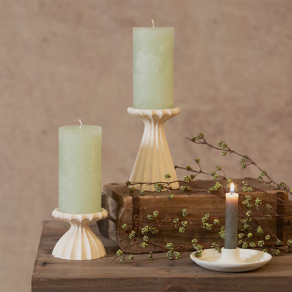 Pillar Candle - Light Green