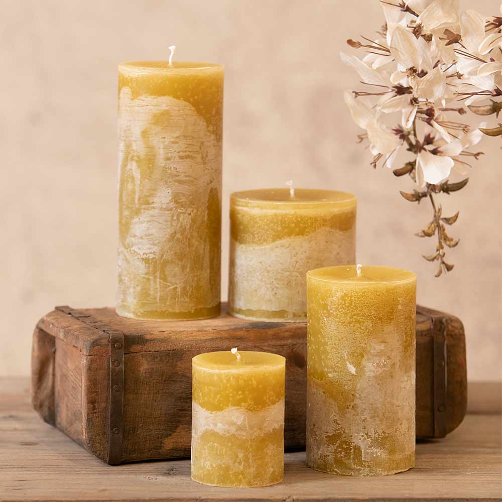 Pillar Candle - Moss Green
