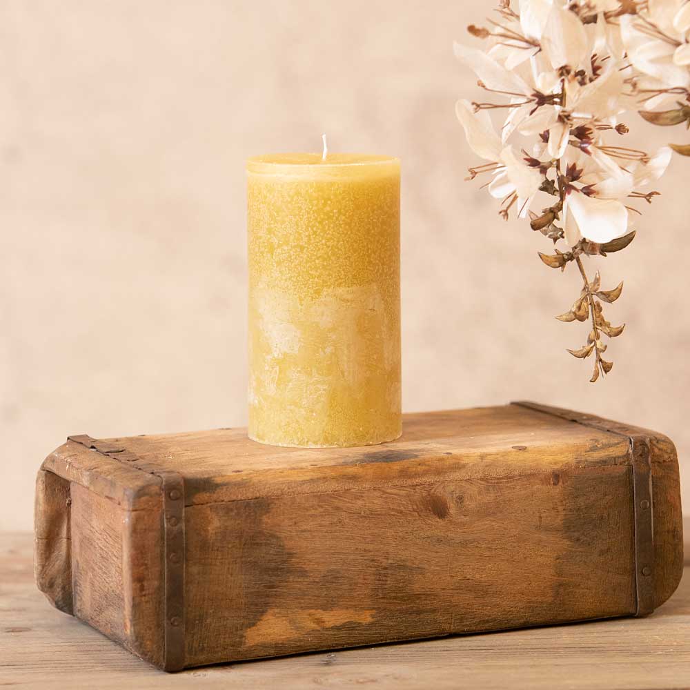 Pillar Candle - Moss Green