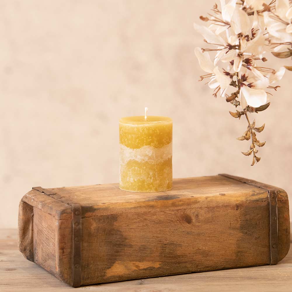 Pillar Candle - Moss Green