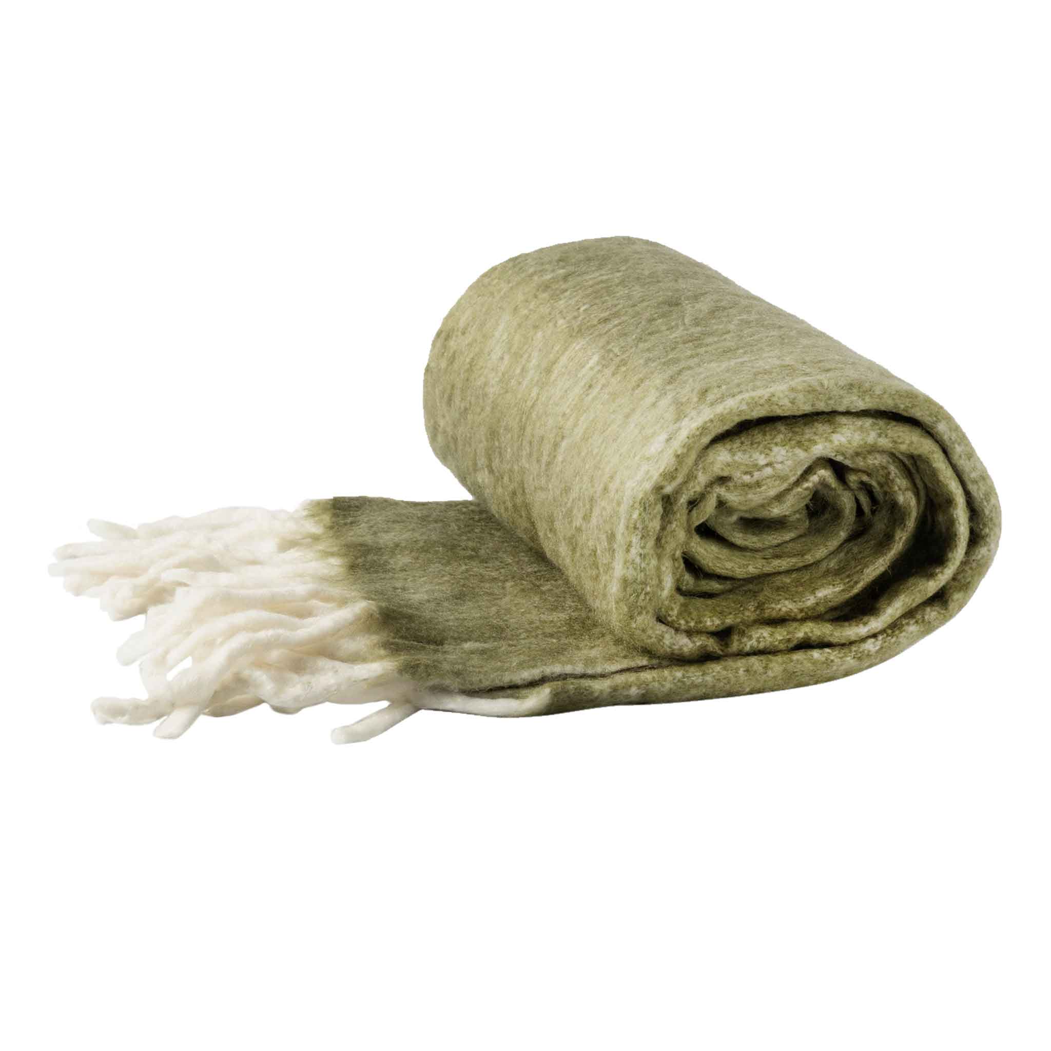 Libbe Olive Plaid Throw