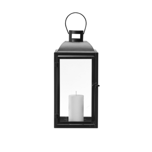 Polly Black Metal Lantern - Large