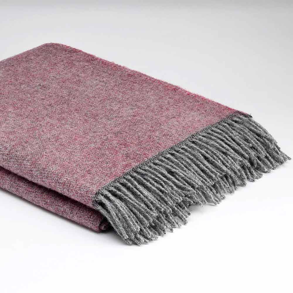 Pure Wool Throw - Cosy Rose - McNutt of Donegal