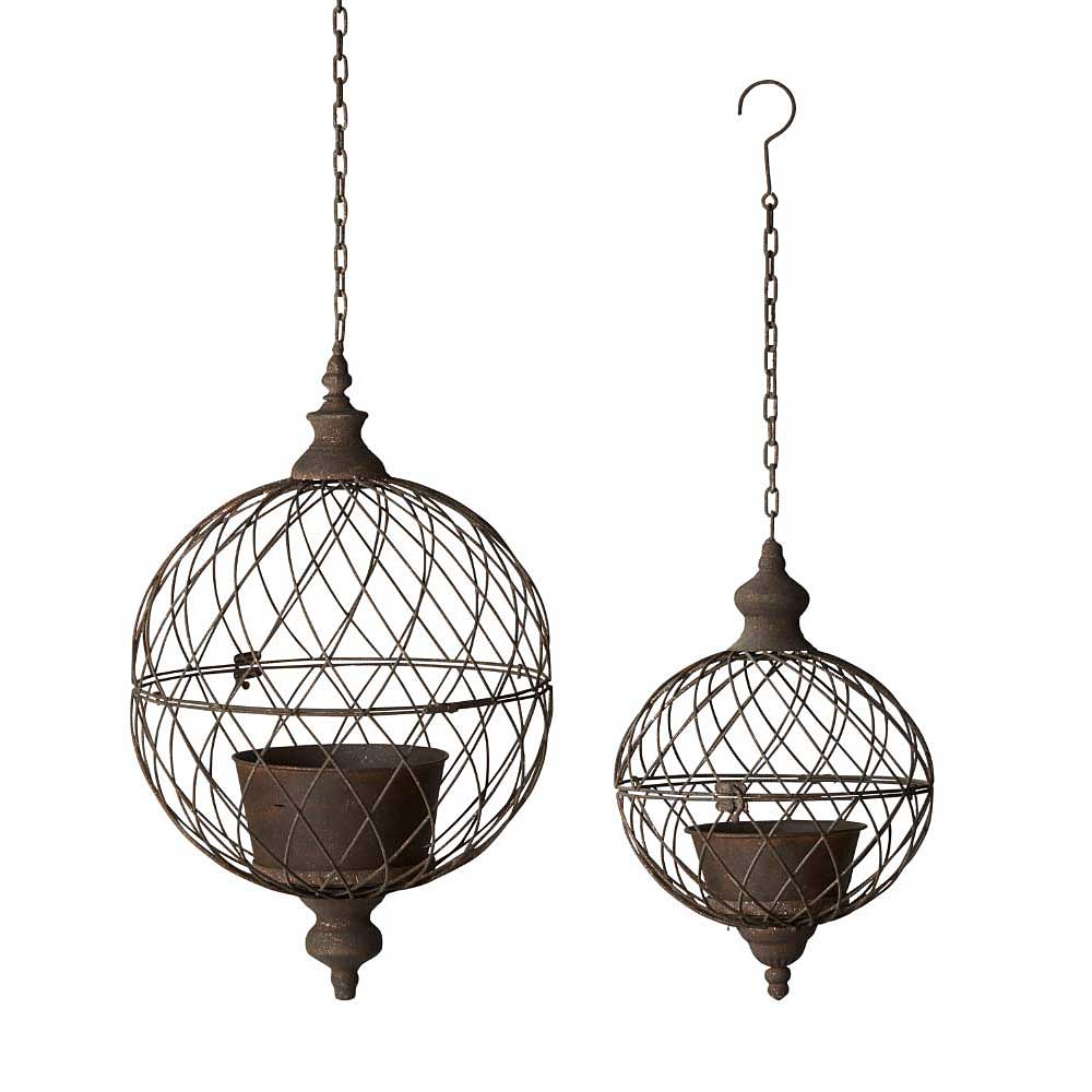 Ragna Rustic Lattice Iron Hanging Pot