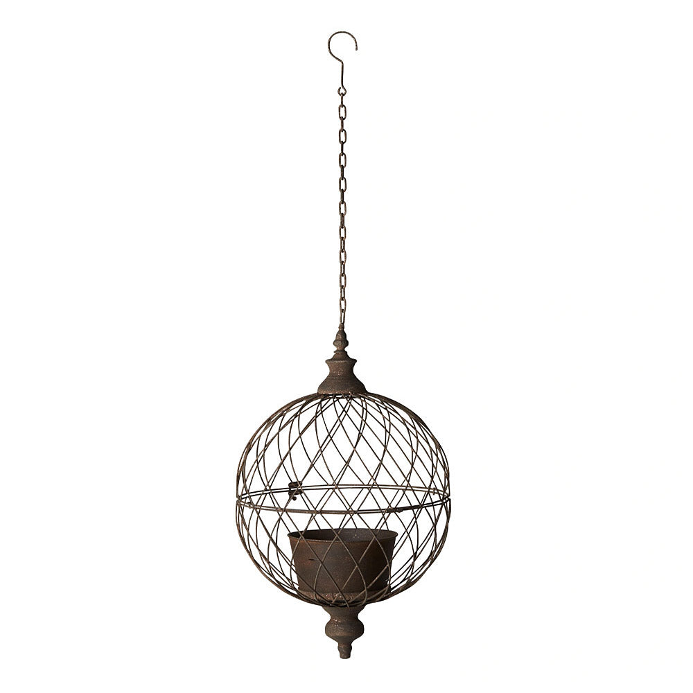 Ragna Rustic Lattice Iron Hanging Pot
