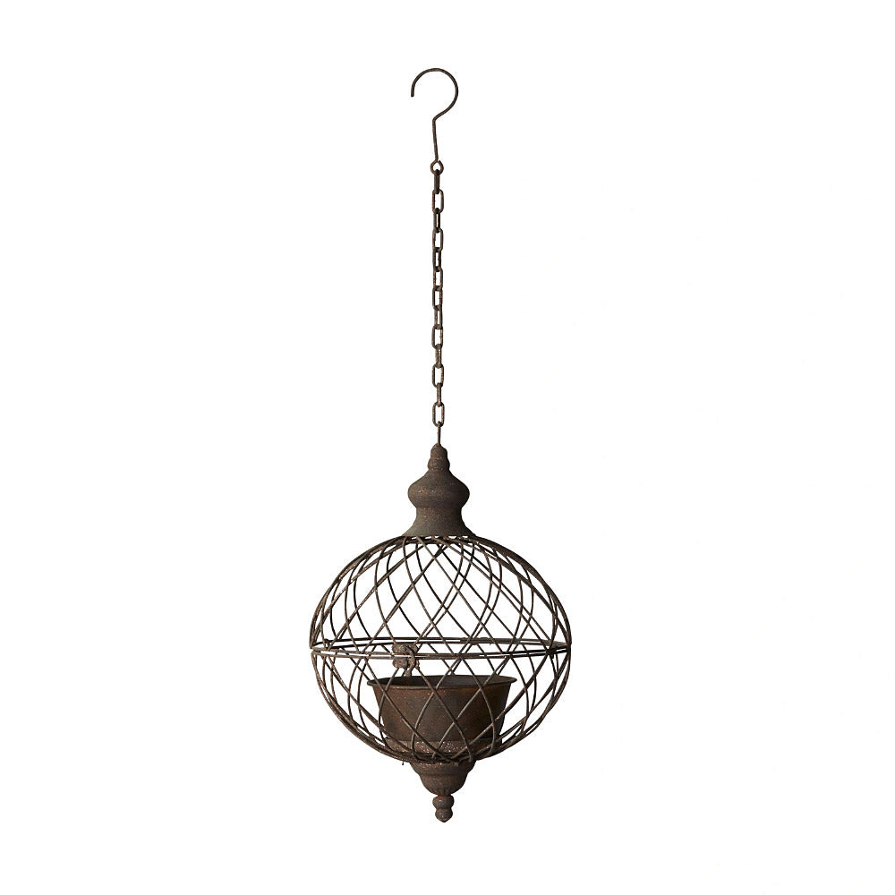 Ragna Rustic Lattice Iron Hanging Pot