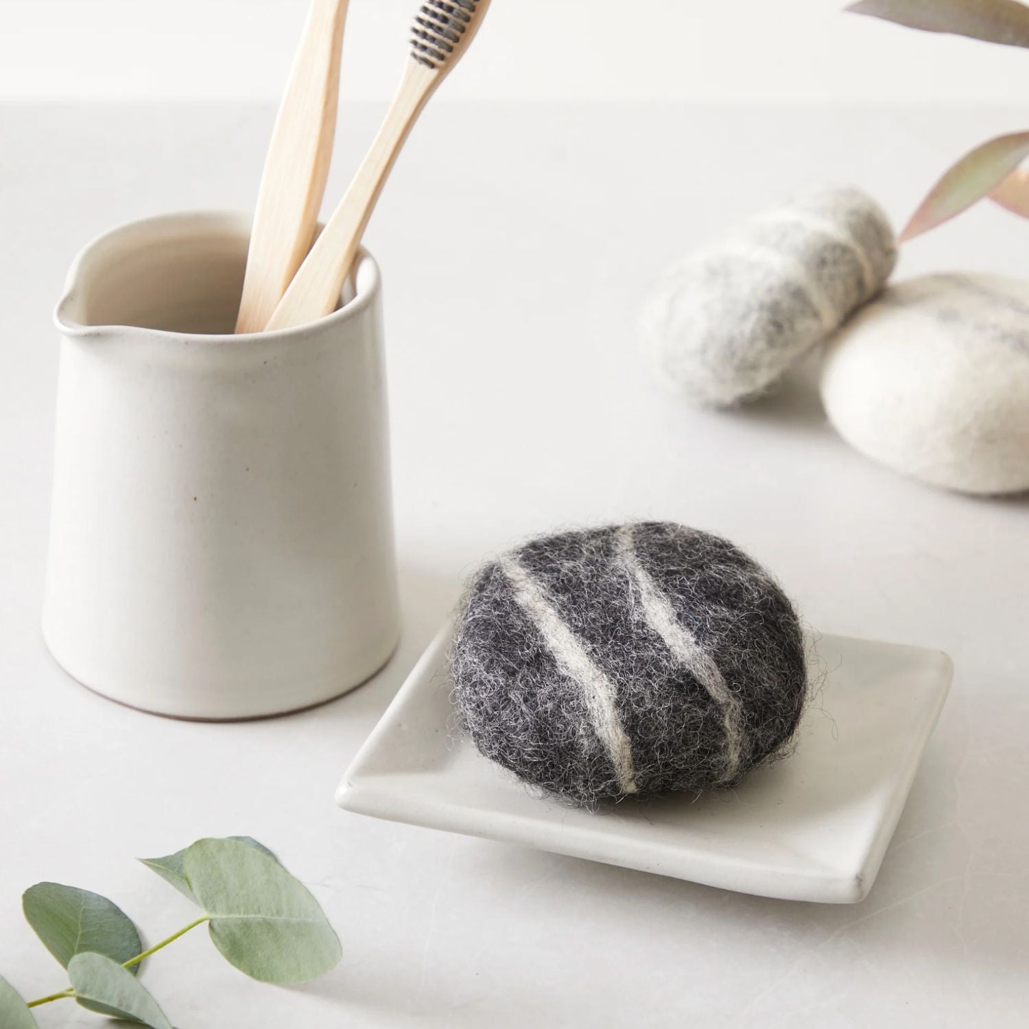 Rectangular Soap Dish - Cream - Handmade Stoneware